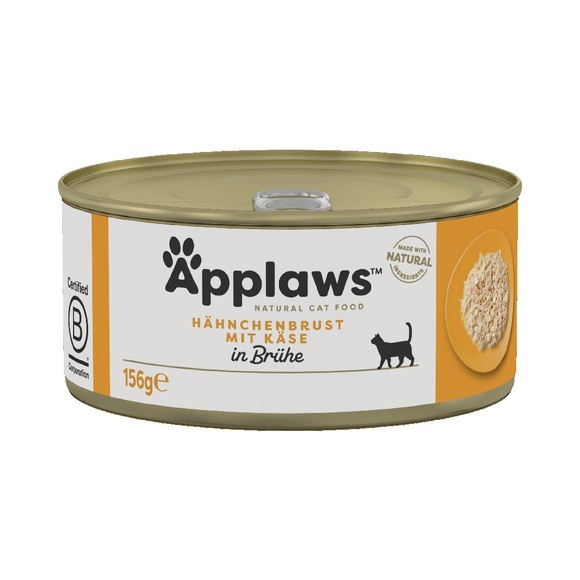 Applaws Katzenfutter Sparpaket 12 x 156 g - Hühnchenbrust & Käse
