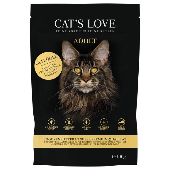 Cat´s Love Adult Geflügel - Sparpaket: 2 x 400 g