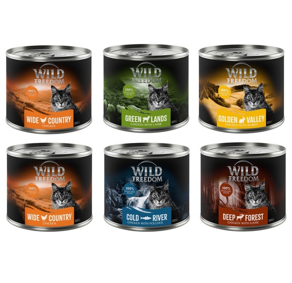 Wild Freedom Adult 6 x 200 g - gemischtes Paket