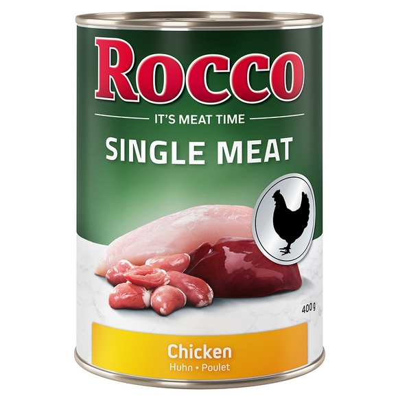 Rocco Single Meat 6 x 400 g - Huhn