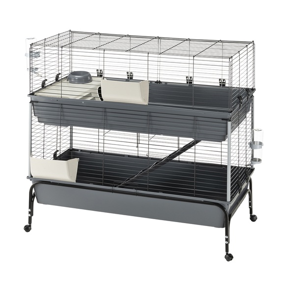 Kleintierkäfig Vital 120 2-stöckig - L 120 x B 60 x H 116 cm