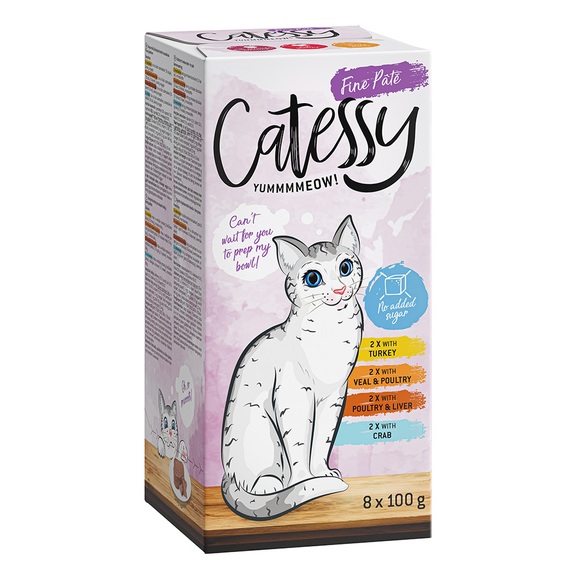 Catessy Schälchen Feine Pastete - 8 x 100 g