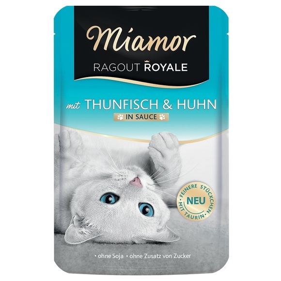 Miamor Ragout Royale in Soße 22 x 100 g - Thunfisch & Huhn
