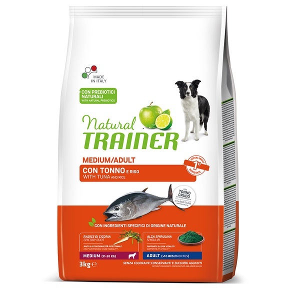 Trainer Hundefutter Natural Medium Adult Thunfisch 3kg