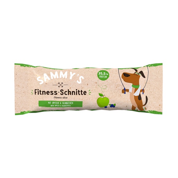 Sammy's Fitness-Schnitte, 25g mit Äpfeln & Blaubeeren Hundeleckerli