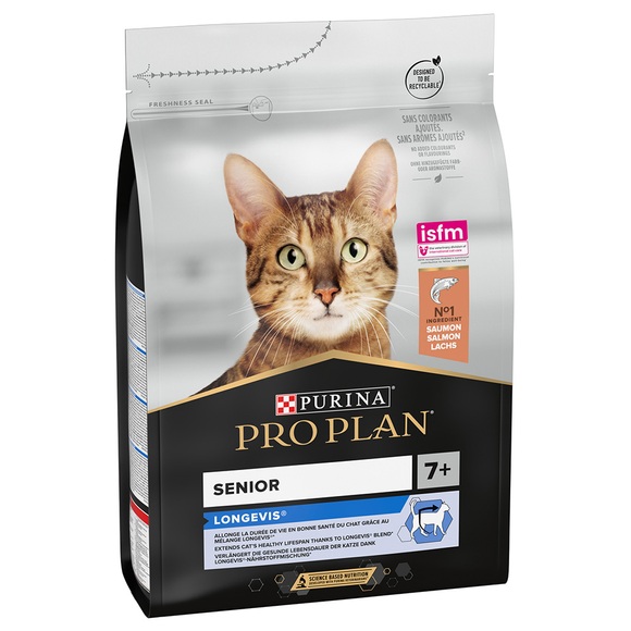 Purina Pro Plan Original Senior 7+ reich an Lachs - 3 x 3 kg