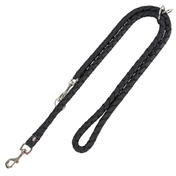 Trixie Cavo Verlängerungsleine, schwarz - Größe S - M: 200 cm lang, Ø 12 mm
