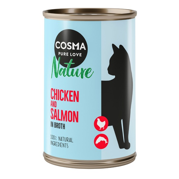 Cosma Nature 6 x 140 g - Huhn & Lachs