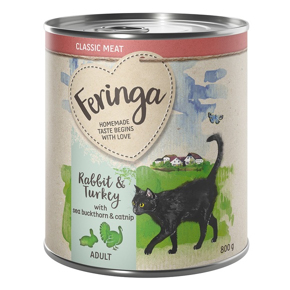 Sparpaket Feringa Menü Duo-Sorten 24 x 800 g - Kaninchen & Truthahn