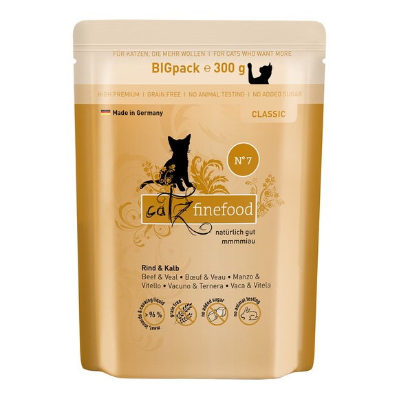 Sparpaket catz finefood 24 x 300 g - Rind & Kalb