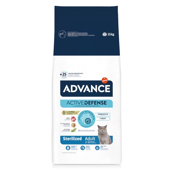 Advance Cat Sterilized Truthahn - Sparpaket: 2 x 15 kg