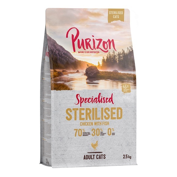 Purizon Adult Sterilised Huhn Fisch - getreidefrei - 2,5 kg
