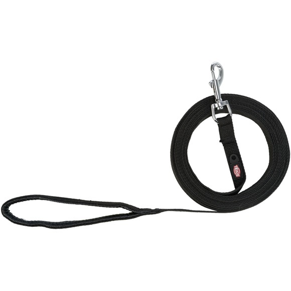 Trixie Schleppleine Gurtband, Farbe: Schwarz