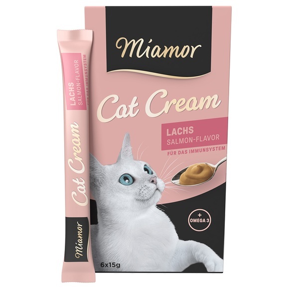 Miamor Cat Snack Lachs-Cream - 6 x 15 g