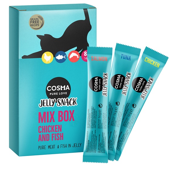 Sparpaket Cosma Jelly Snack 24 x 14 g - Mix