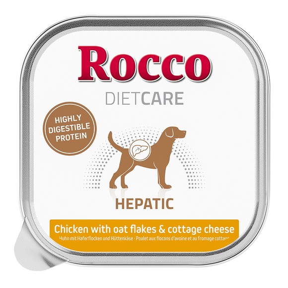 Rocco Diet Care Hepatic Huhn mit Haferflocken & Hüttenkäse Schale 150g - 20 x 150 g