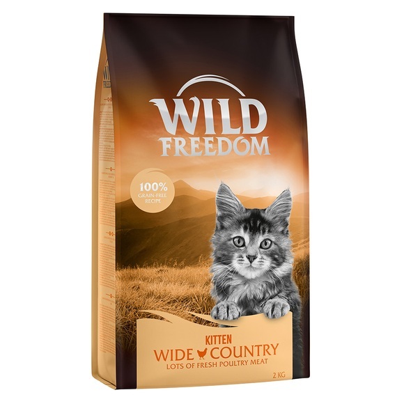 Sparpaket Wild Freedom Trockennahrung 3 x 2 kg - Kitten Wide Country - Geflügel