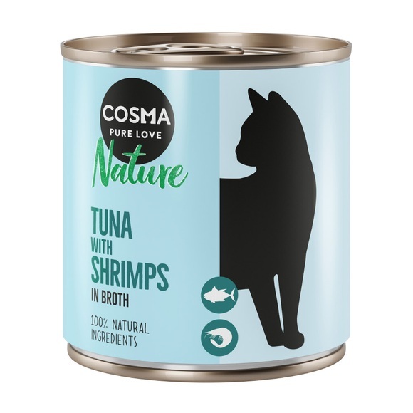 Sparpaket Cosma Nature 12 x 280 g - Thunfisch & Shrimps