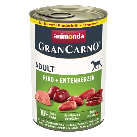 Animonda GranCarno Original Adult 6 x 400 g - Rind & Entenherzen