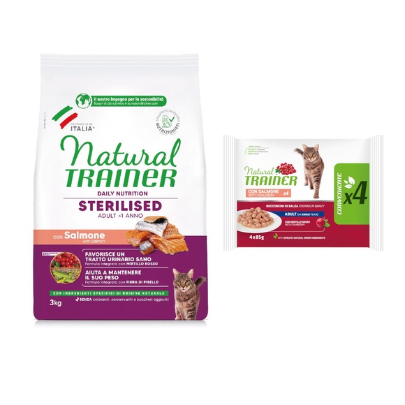 Trainer Feline Natural Sterilised Salmon 3kg