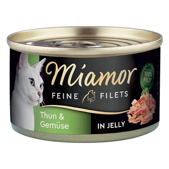 Megapack Miamor Feine Filets 24 x 100 g - Heller Thunfisch & Gemüse