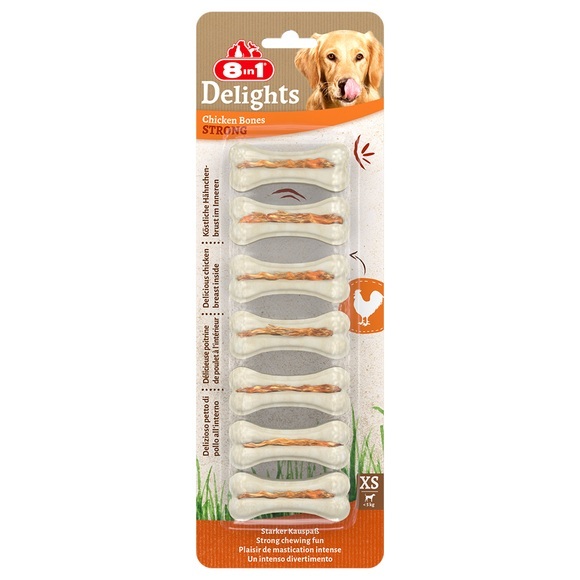 8in1 Delights Kauknochen - XS Strong, 140 g