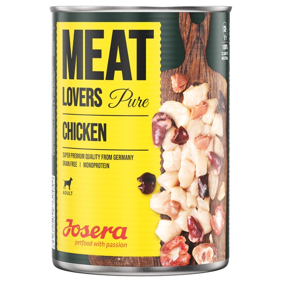Sparpaket Josera Meatlovers Pure 12 x 400 g - Huhn