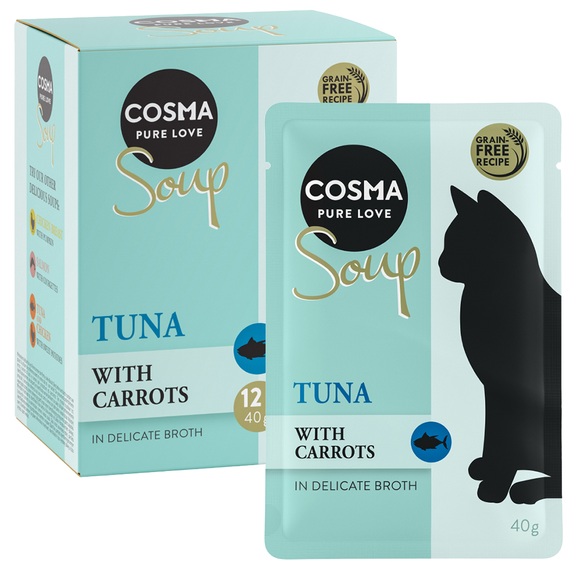 Cosma Soup 12 x 40 g Thunfisch mit Karotte