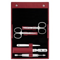 ZWILLING ® ZWILLING ® Twinox Reißverschluss-Etui, Rindleder, black, 8-tlg. nagelpflegeset 1.0 pieces