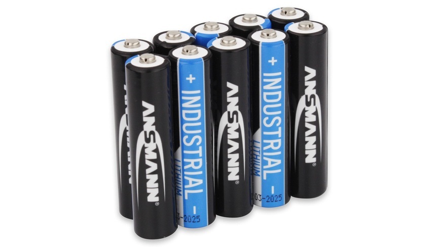 Industrial Lithium Micro (AAA) Batterien - 10 Stück