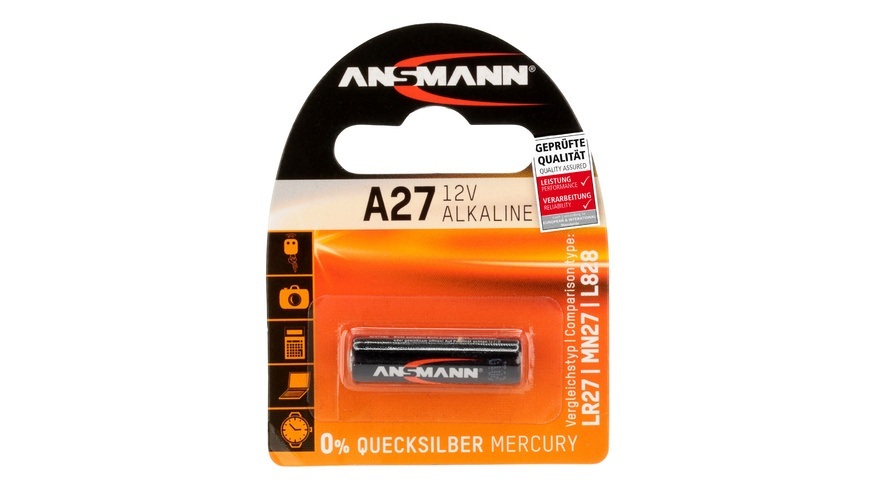 Ansmann Alkaline-Batterie Typ 27A, 12 V