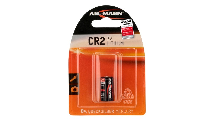 Ansmann CR2 Fotobatterie CR 2 Lithium 750 mAh 3 V 1 St.