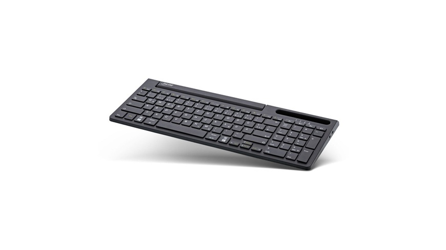 InLine 4-in-1 Tastatur, Bluetooth, mit Nummernpad, Aluminium, schwarz