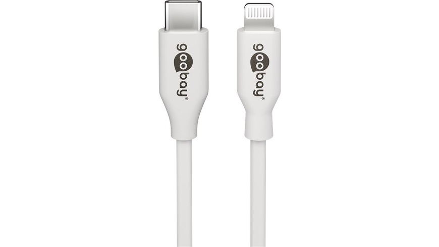 Goobay Datenkabel/Ladekabel [1x Apple Lightning-Stecker - 1x USB-C™ Stecker] 1.0 m Weiß