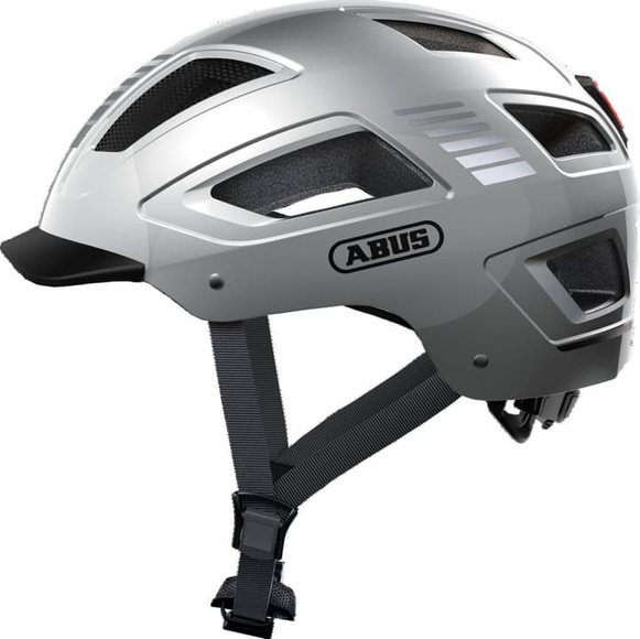 ABUS Hyban 2.0 Signal Helm signal silver 2020 M | 52-58cm Trekking & City Helme
