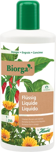 Hauert Biorga Flüssigdünger, 1 Liter