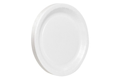 Pappteller Weiss