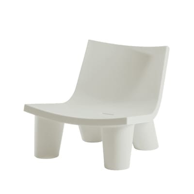 Slide design - Low Lita Lounge Sessel Weiss