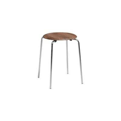Stappelbarer Hocker Dot holz natur / Arne Jacobsen, 1954 - Fritz Hansen holz natur en holz