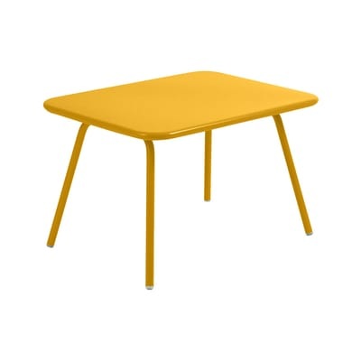 Couchtisch Luxembourg Kid metall gelb / Kindertisch - 75 x 55 cm - Fermob en
