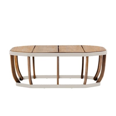Swing XL Couchtisch / 110 x 57 cm - Ethimo holz natur en holz