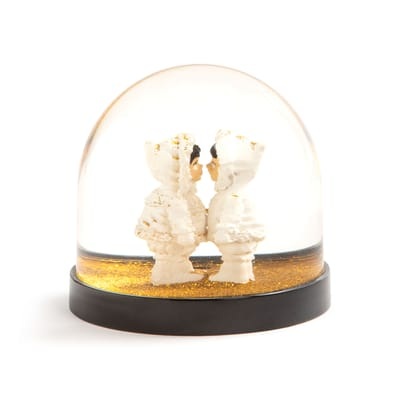 Esquimaux Schneekugel - & klevering beige en plastikmaterial