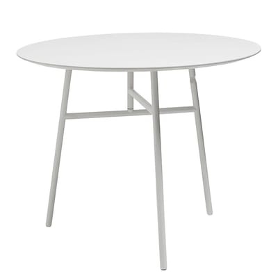 Tilt Top Klapptisch / Ø 90 cm - Holz & Metall - Hay weiß en metall/holz