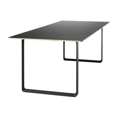 70-70 rechteckiger Tisch - L 170 cm - Muuto schwarz en metall/plastikmaterial/holz