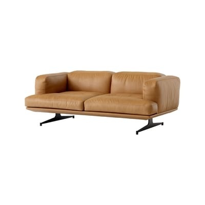Inland AV22 Sofa / 2-Sitzer - L 179 cm - Leder - &tradition braun en leder