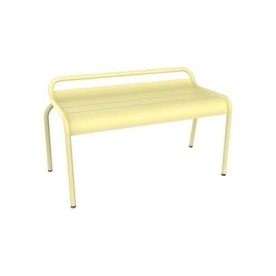 Stapelbare Bank Luxembourg metall gelb / Kompakt - 2-Sitzer / L 90 cm - Fermob gelb en metall