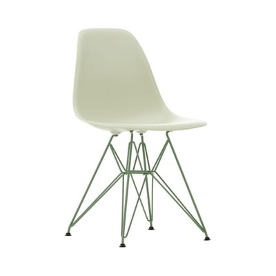 Stuhl DSR Colours - Eames Plastic Side Chair plastikmaterial grau beige / (1950) - Farbige Beine - Vitra en