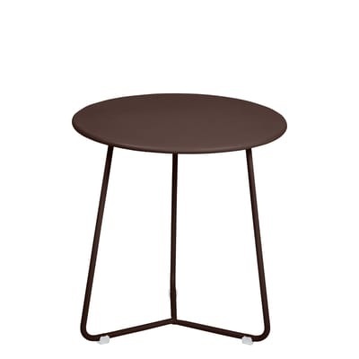 Cocotte Beistelltisch / Hocker - Ø 34 cm x H 36 cm - Fermob braun en metall