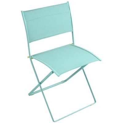 Plein Air Klappstuhl / Textilbespannung - Fermob blau en textil