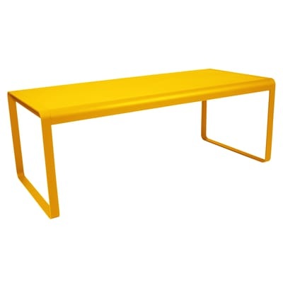 Bellevie rechteckiger Tisch L 196 cm - für 8 bis 10 Personen - Fermob gelb en metall